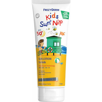Frezyderm Kids Sun+Nip SPF50 Παιδικό Αντηλιακό Γαλάκτωμα για Πρόσωπο & Σώμα 175ml